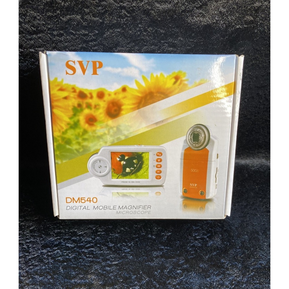 SVP DM540 Digital Mobile Magnifier Microscope 10x-500x-5MP 2.7" Color Display